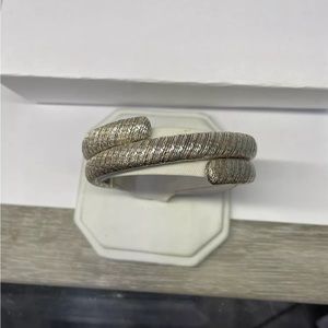 John Hardy Sterling Silver Chain Double Coil Bracelet Size M